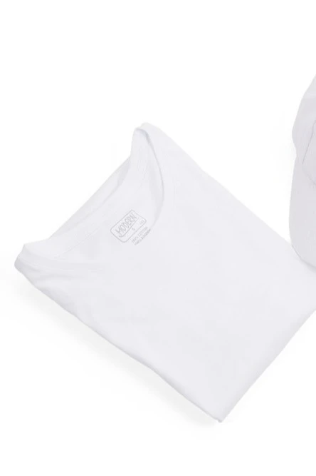 Футболка Премиум женская (Modern) однотонная белая (хлопок)#7