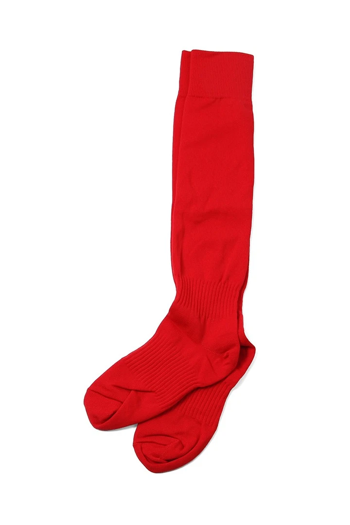 Гетры футбольные взрослые, однотонные красные#23 Гетры футбольные взрослые, однотонные красные#23