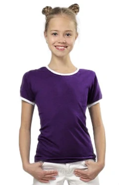 Купить футболку Атлетик детскую фиолетово-белую