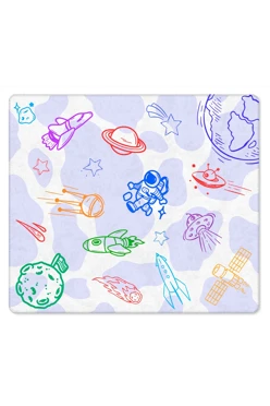 Купить плед Палитра флисовый 150х170 см, с принтом "For the future cosmonaut"