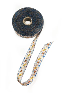 Лента атлас с люрексом ширина 2 см, полноцветная печать#1