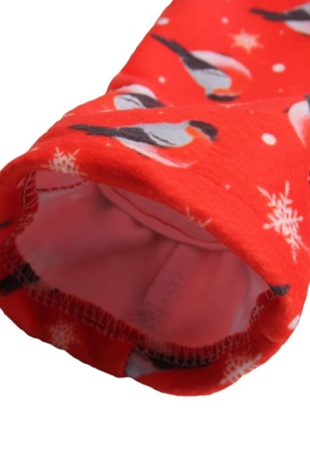 Купить варежки флисовые взрослые "Снегири" Купить варежки флисовые взрослые "Снегири"