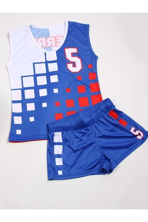 Волейбольная форма Изи женская с полной запечаткой "PERRY 5"#1