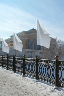 Купить Флаг расцвечивания 90х135 см белый