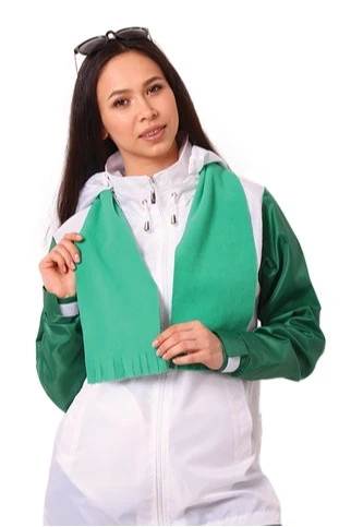 Шарф флисовый однослойный 20х120 см, однотонный#3