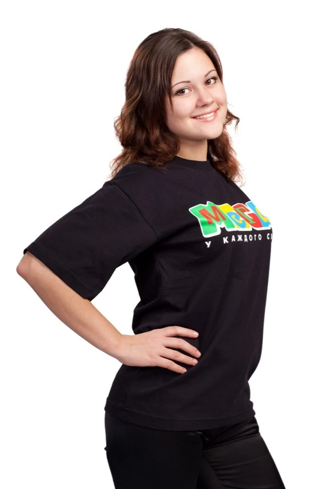 Футболка Премиум унисекс (Modern), однотонная "Mega"#3