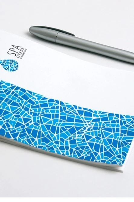 Блокнот фирменный А5 на скобе (20 листов без печати)#1 Блокнот фирменный А5 на скобе (20 листов без печати)#1