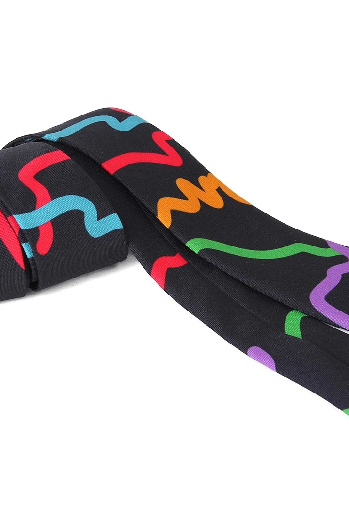 Галстук Слим узкий самовяз мужской, с полной запечаткой "Patterns"#3