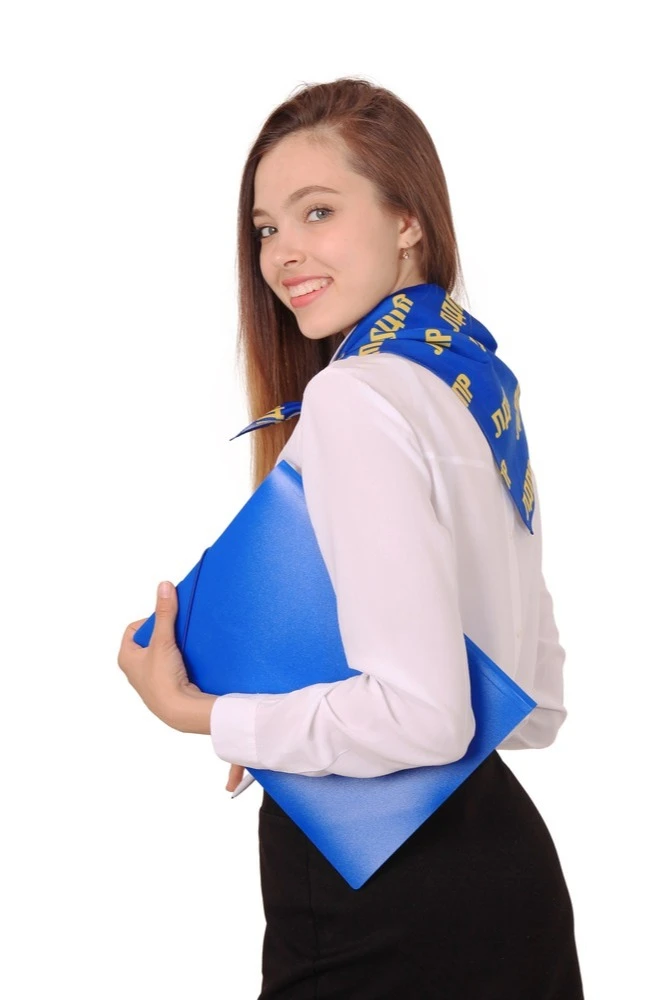 Косынка Шарлотта 60х60х90 см, с полной запечаткой "LDPR"#2