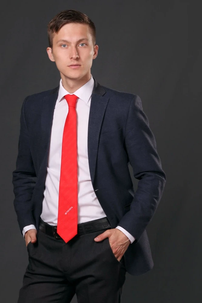 Галстук Босс самовяз из адверты мужской, с полной запечаткой#2