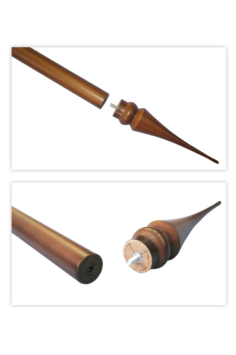 Подставка деревянная с основанием Блин (бук) 2 штока 2,5 м#2 Подставка деревянная с основанием Блин (бук) 2 штока 2,5 м#2