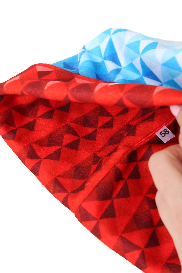 Шапка Лофт флисовая двухслойная взрослая, с полной запечаткой "Russia"#1