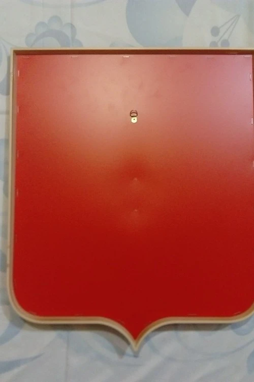 Герб РФ 42х50 см, барельеф, щит пластик, краска#8