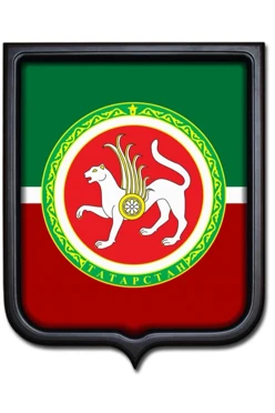 Купить Герб Татарстана 35х43 см печатный темная рамка