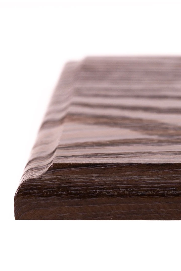 Плакетка 20х25 см без нанесения (профиль О), черное дерево#1