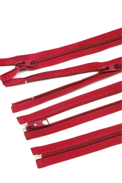 Купить молнию спираль  тип 5 разъемную 40 см, бордовую