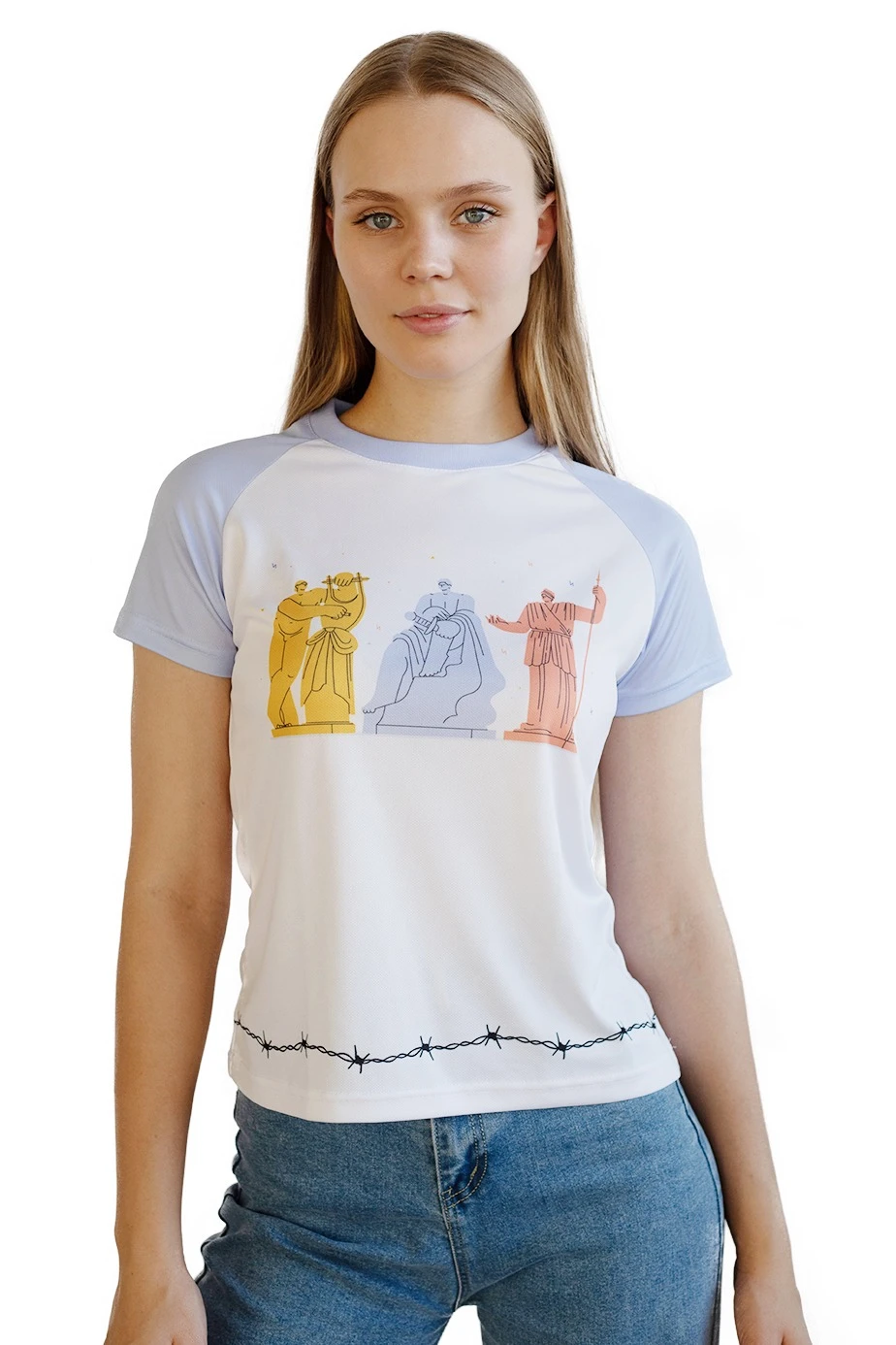 Футболка Спэйс O-ворот женская с полной запечаткой (полиэстер)#3