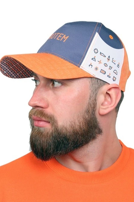 Бейсболка Стандарт взрослая с полной запечаткой (полиэстер) "Grotem"#5