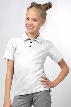Купить футболку поло Декстер детскую белую