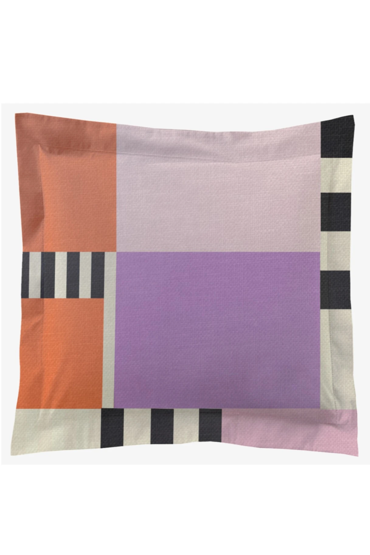 Купить подушку с бордюром 50х50 см, с принтом "Abstraction"