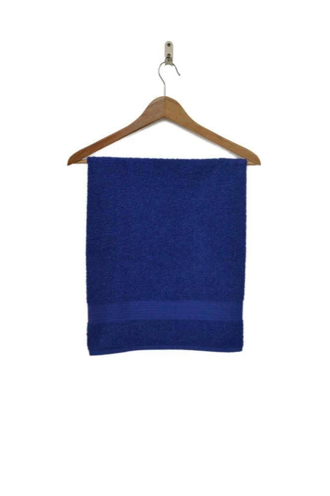 Полотенце махровое 50х90 см (Ituma), однотонное тёмно-синее#1