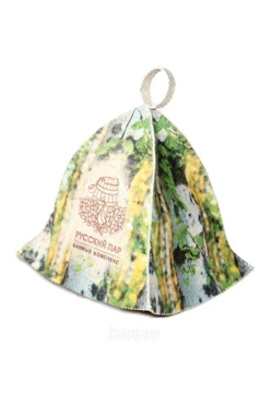 Купить шапку Банщик с полной запечаткой "Русский пар"