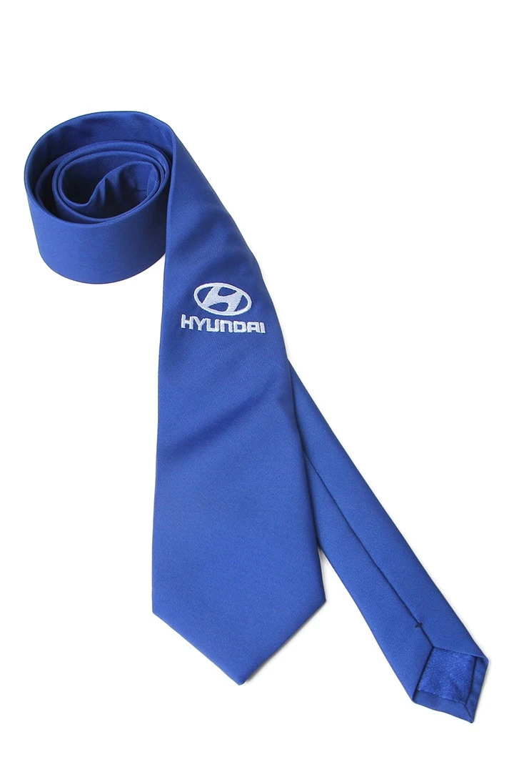 Галстук Босс с вышивкой из адверты мужской, с полной запечаткой#3