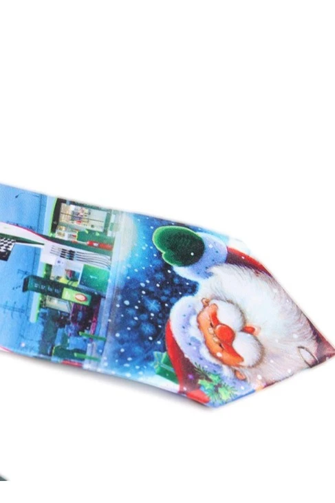 Галстук Классика самовяз мужской, с полной запечаткой "Ded Moroz"#3