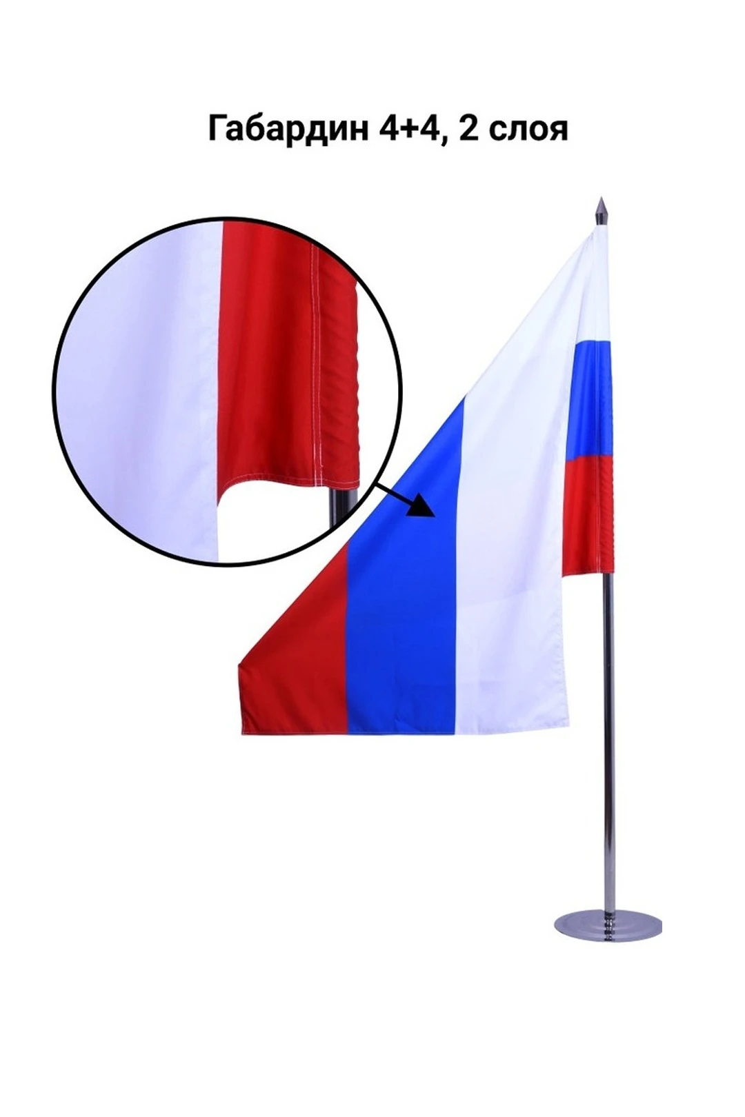 Флаг РФ 100х150 см, габардин#3