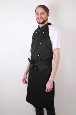 Фартук Бейкер двубортный со стойкой, однотонный#2