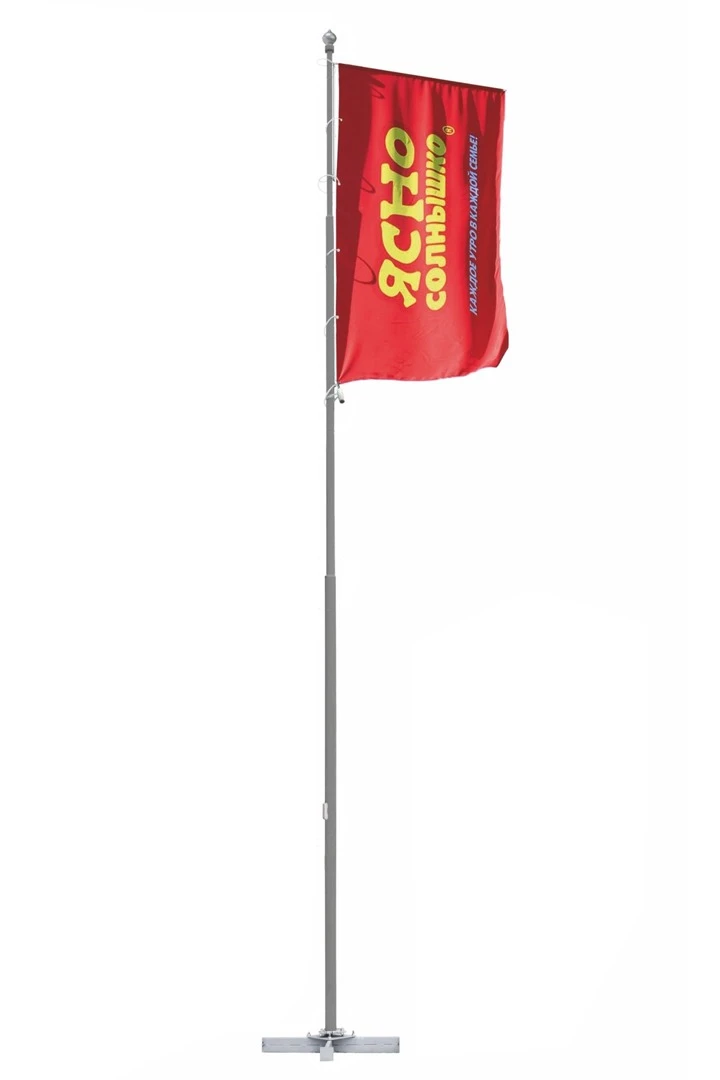 Арендовать флагшток из алюминия с закрытым механизмом 7 м (анодирование)