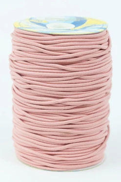 Купить резинку шляпную 100% пэ, 3 мм, розовую