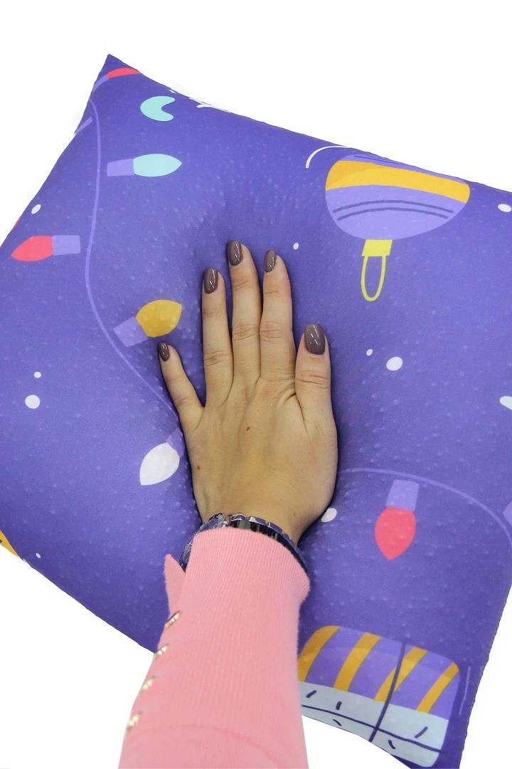 Подушка 35х35 см, с принтом "Christmas tree decorations"#1