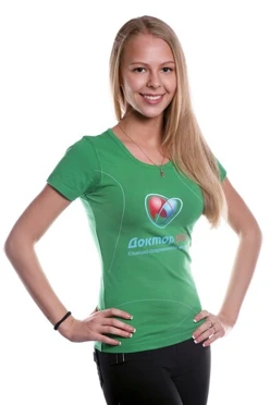 Купить женскую футболку Леди Люкс "Доктор plus"