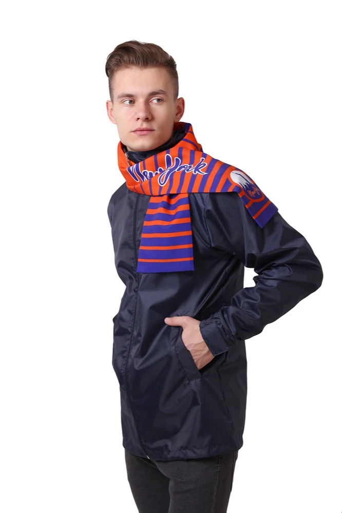 Шарф двухслойный легкий 15х120 см, с полной запечаткой "New York"#3 Шарф двухслойный легкий 15х120 см, с полной запечаткой "New York"#3