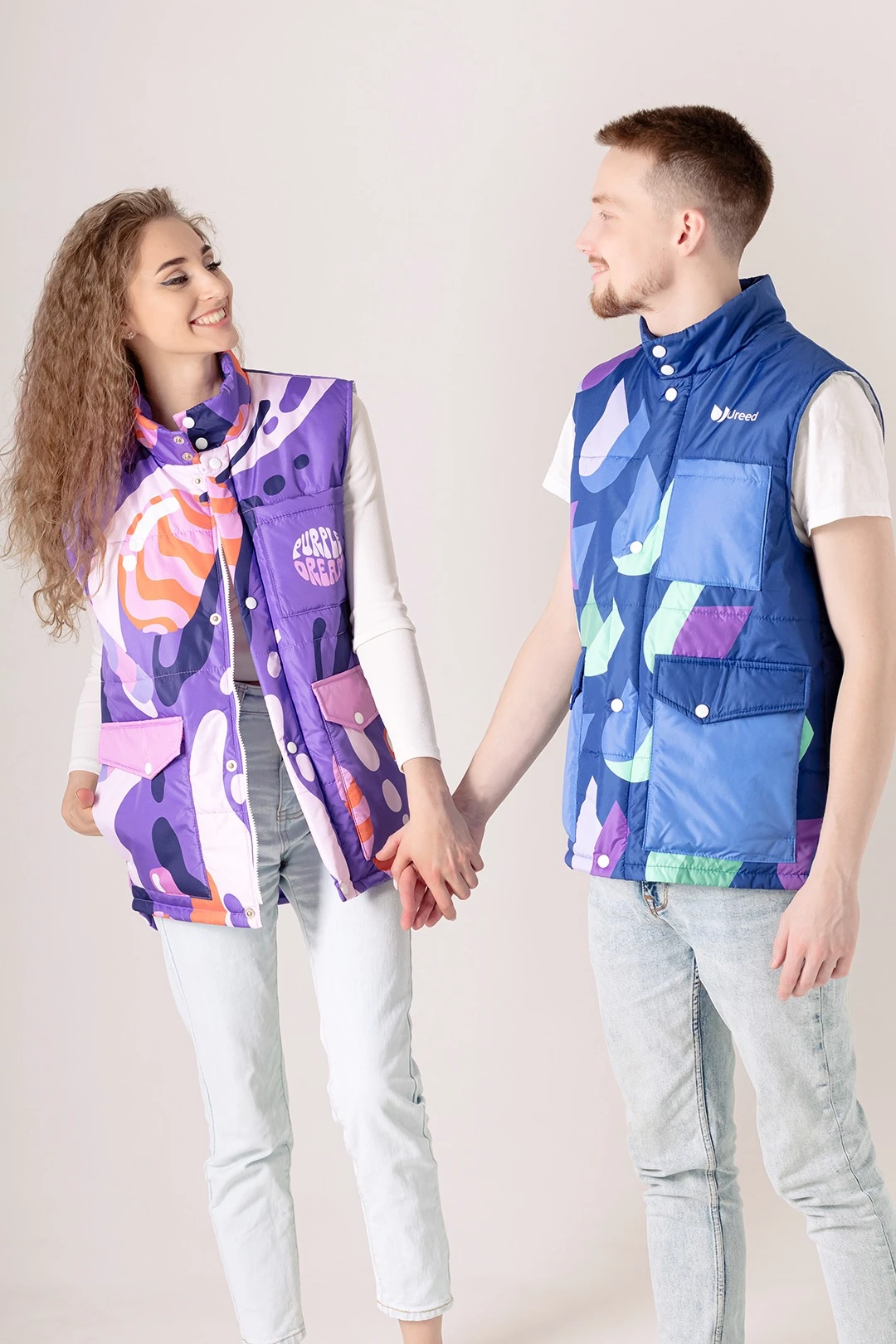 Жилет Хайк на синтепоне унисекс, с полной запечаткой "Ureed"#3