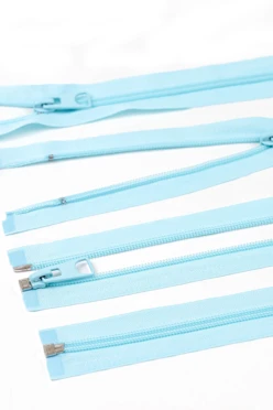 Купить молнию спираль тип 5 разъемную 40 см, голубую