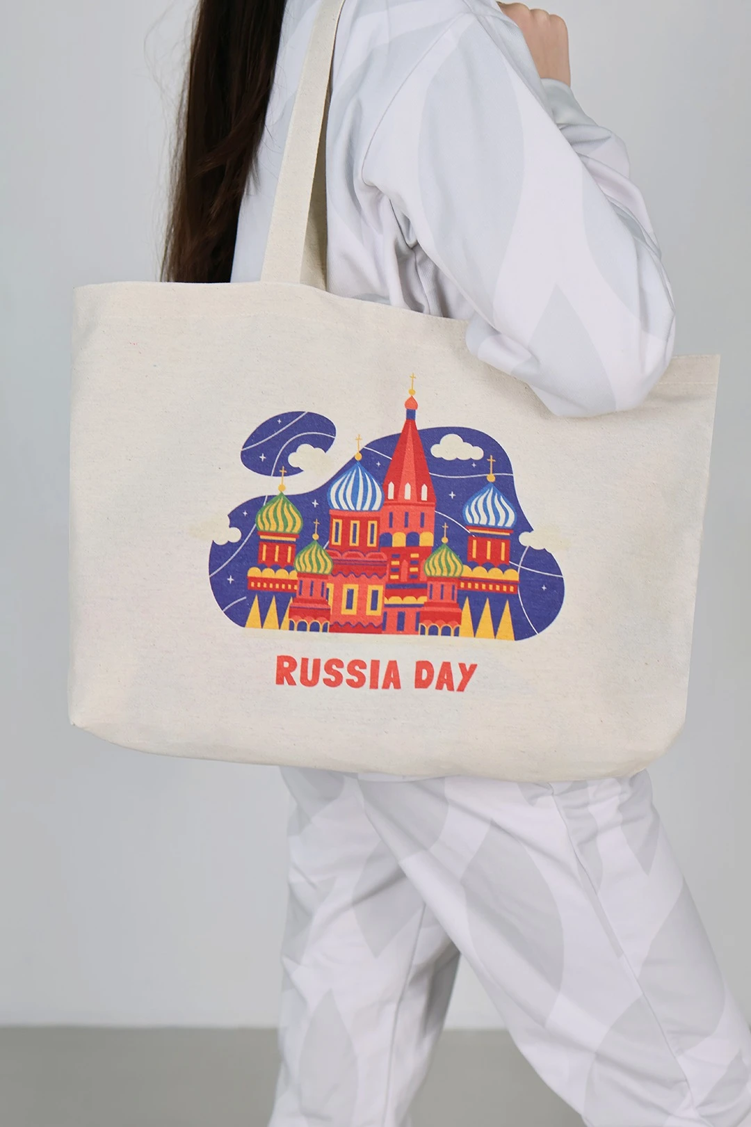 Сумка Эко Колор из двунитки с дном, печать с двух сторон#1