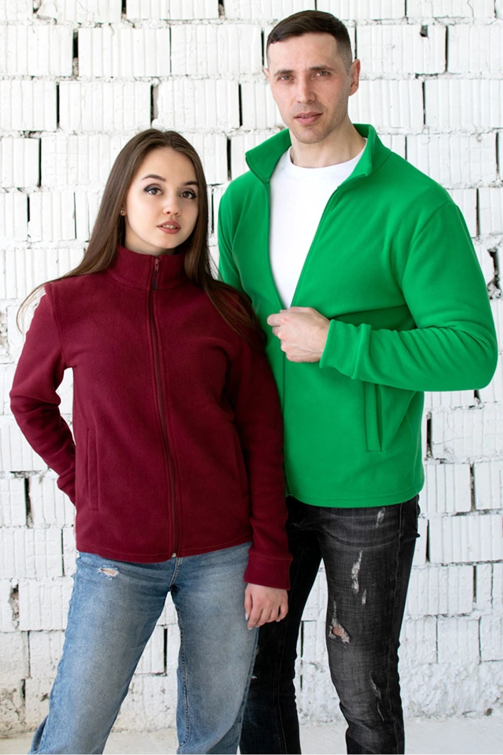 Толстовка Харисон флисовая без капюшона унисекс, однотонная#5