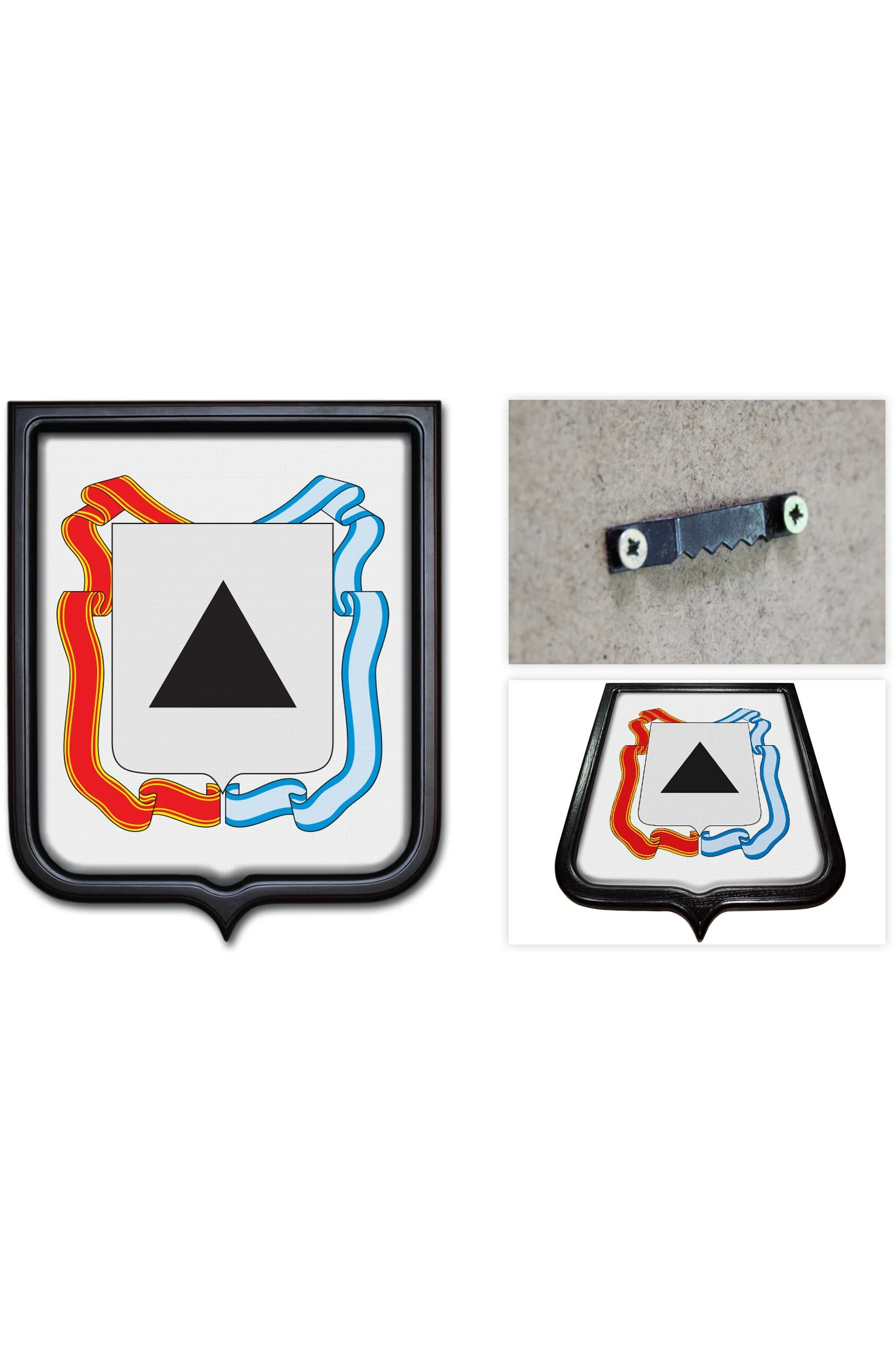 Купить герб Магнитогорска 35х43 см печатный темная рамка (большая форма)