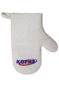 Купить рукавицу банную, однотонную "КОРИБ"