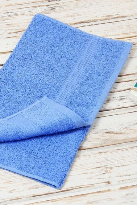 Купить полотенце махровое 40х70 см голубое