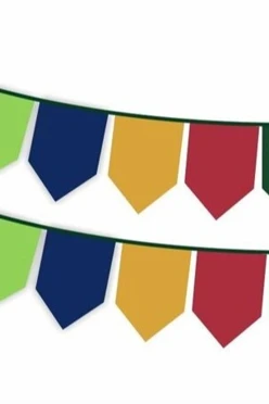 Флажная лента без символики, внешний угол#1