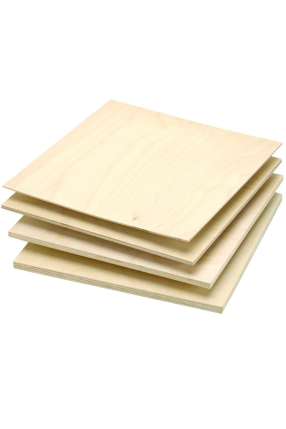 Купить фанеру береза сорт 2/2 300х300 мм 4 мм