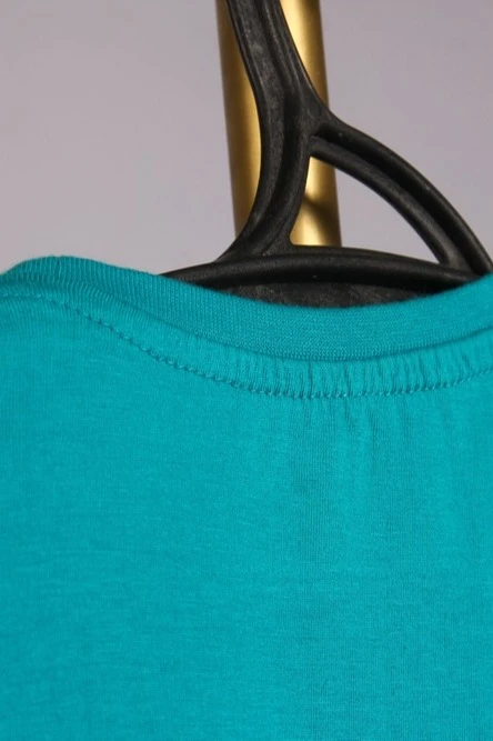 Футболка Премиум унисекс (Modern) однотонная бирюзовая (хлопок)#3