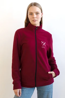 Купить толстовку Харисон флисовую без капюшона женскую, однотонную "Catering"