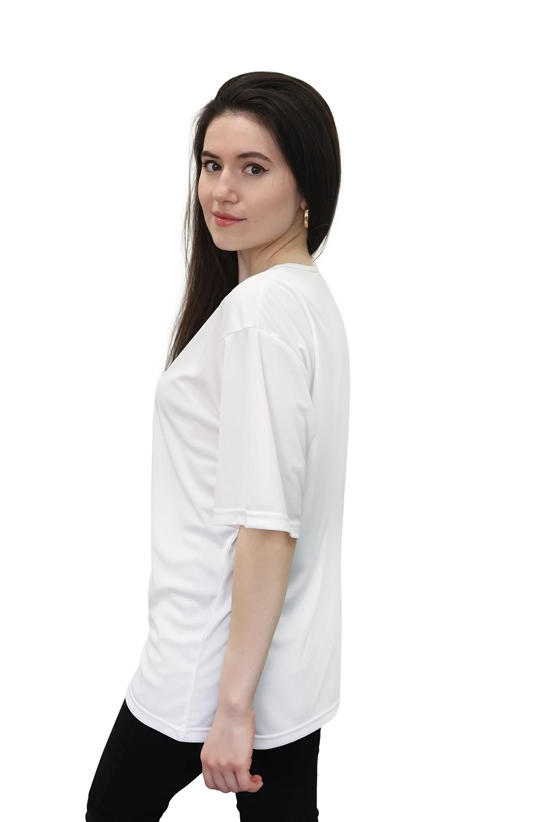 Футболка Нова оверсайз из примы унисекс, белая#4