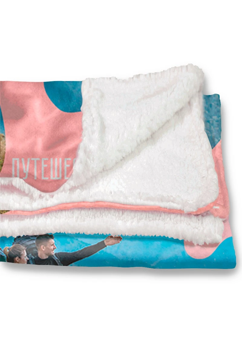 Купить плед Слипи флисовый 140х170 см (двухслойный), с принтом "Traveling Together"