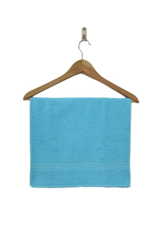 Полотенце махровое 40х70 см (Ituma), однотонное светло-голубое#7