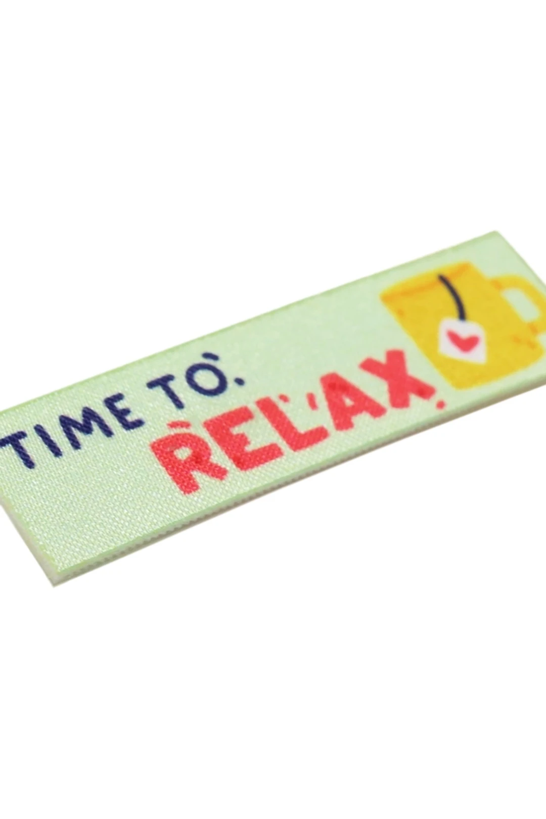 Купить наклейку-стикер Прямоугольник 2х7 см с печатью "Time to relax"